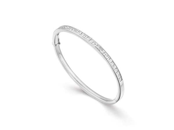 Baguette Diamond Bangle Bracelet