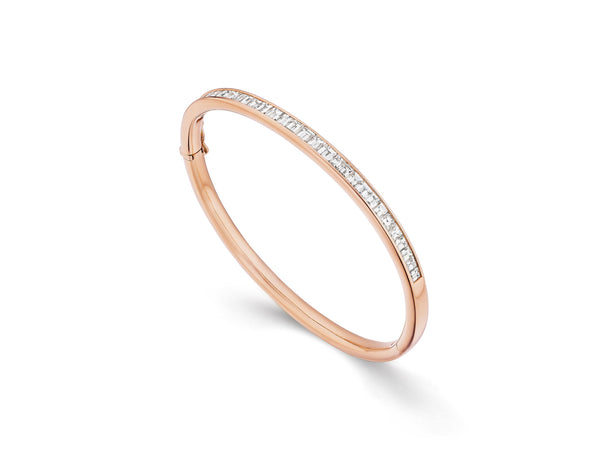 Baguette Diamond Bangle Bracelet
