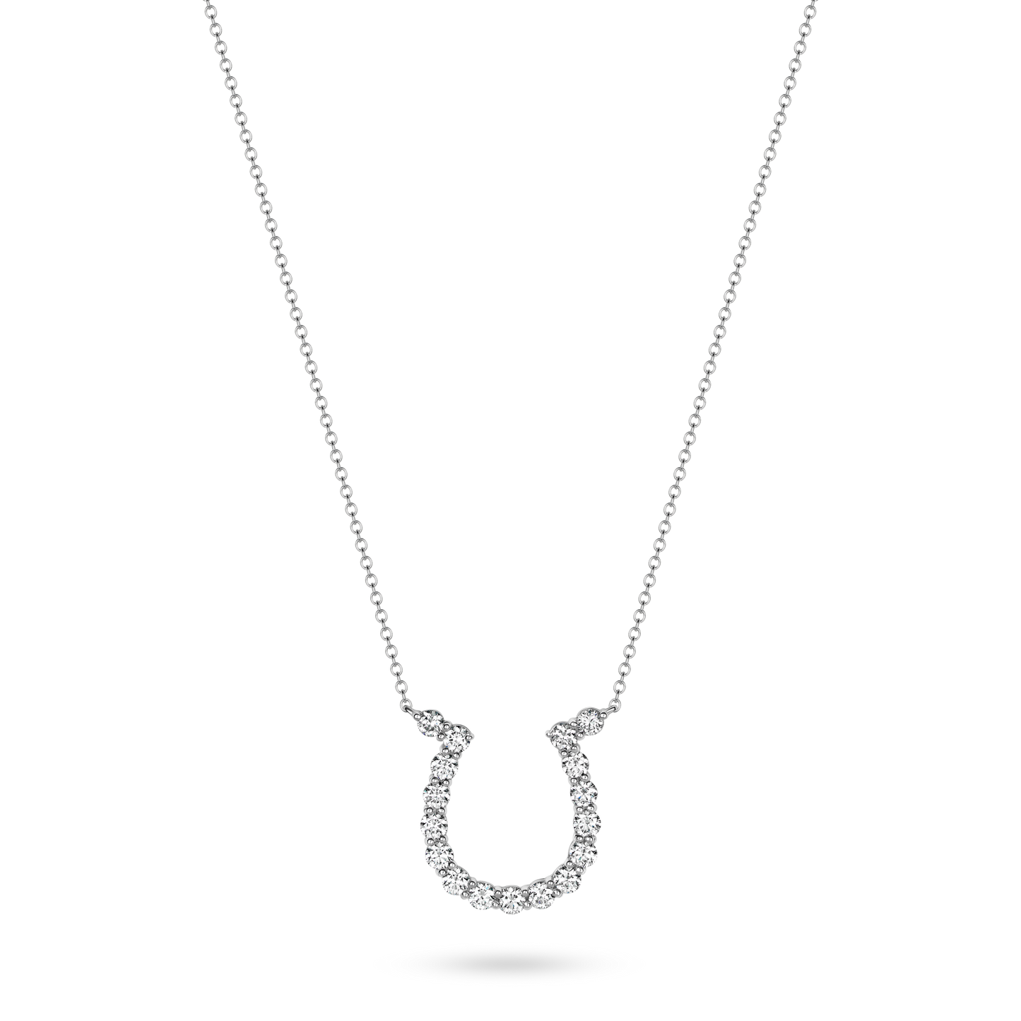Karina Brez Large Diamond Lucky Horseshoe Necklace