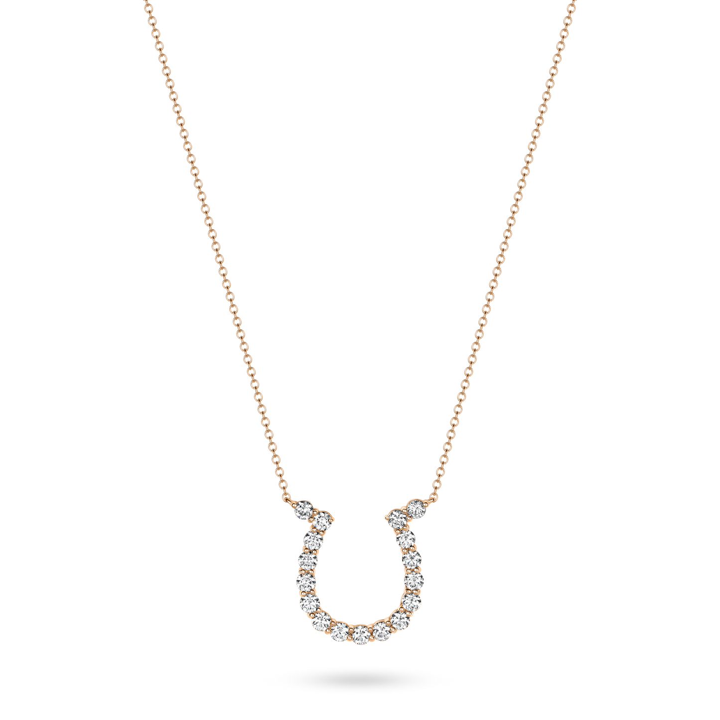 Karina Brez Large Diamond Lucky Horseshoe Necklace