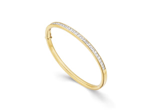 Baguette Diamond Bangle Bracelet