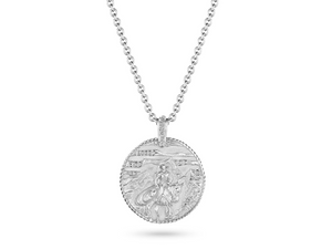 Cowboy in the Sunset Diamond Pendant