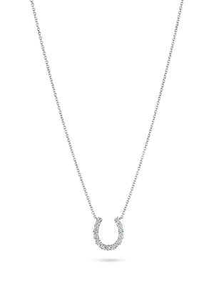 Lucky Horseshoe Medium Diamond Necklace