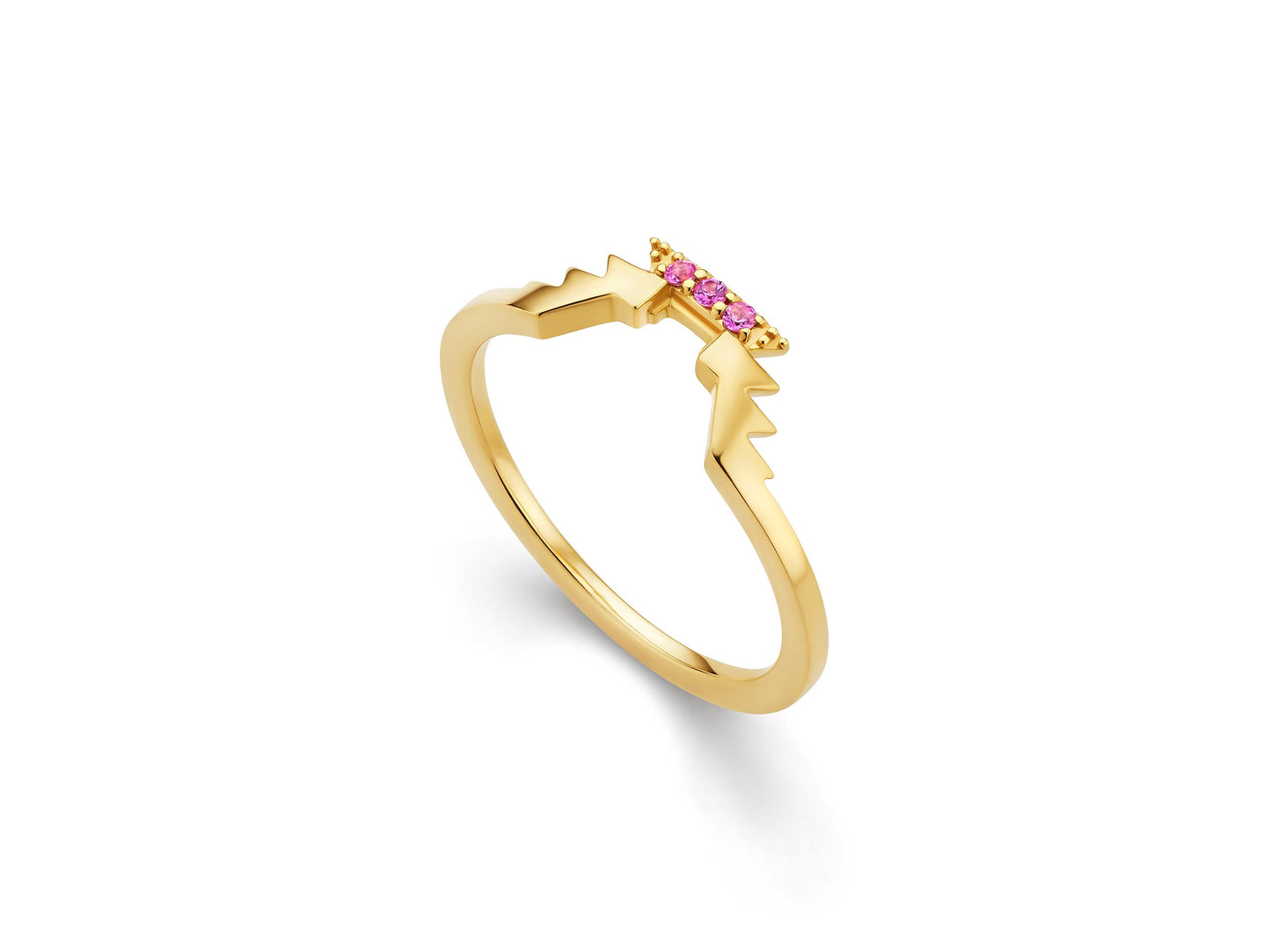 Sierra Stackable Pink Sapphire Ring