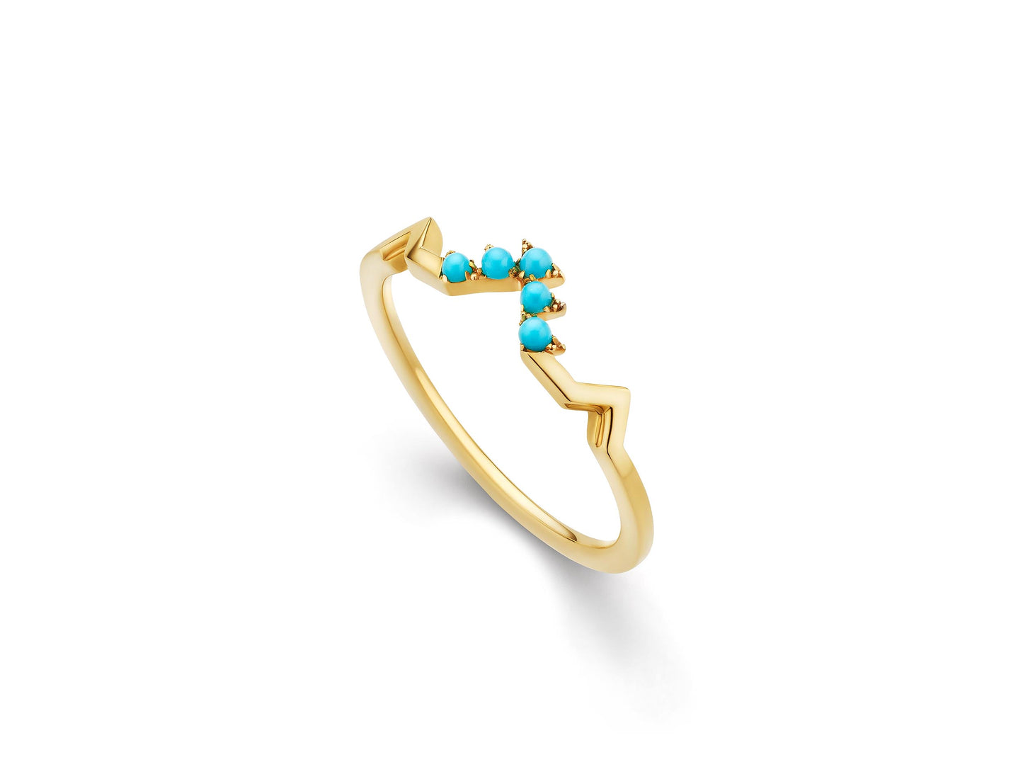 Denali Stackable Turquoise Ring