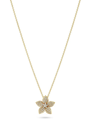 Zahara Diamond Single Flower Pendant