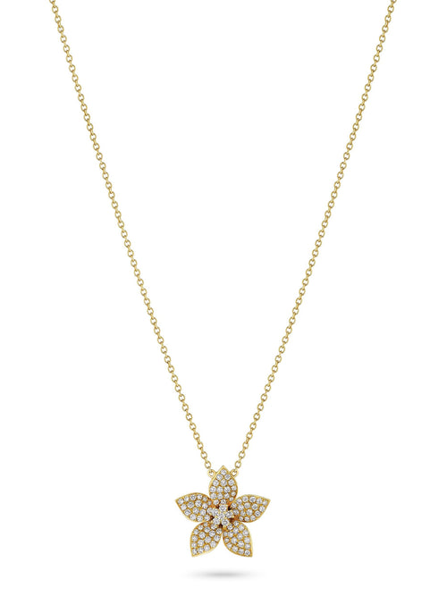 Zahara Diamond Single Flower Pendant