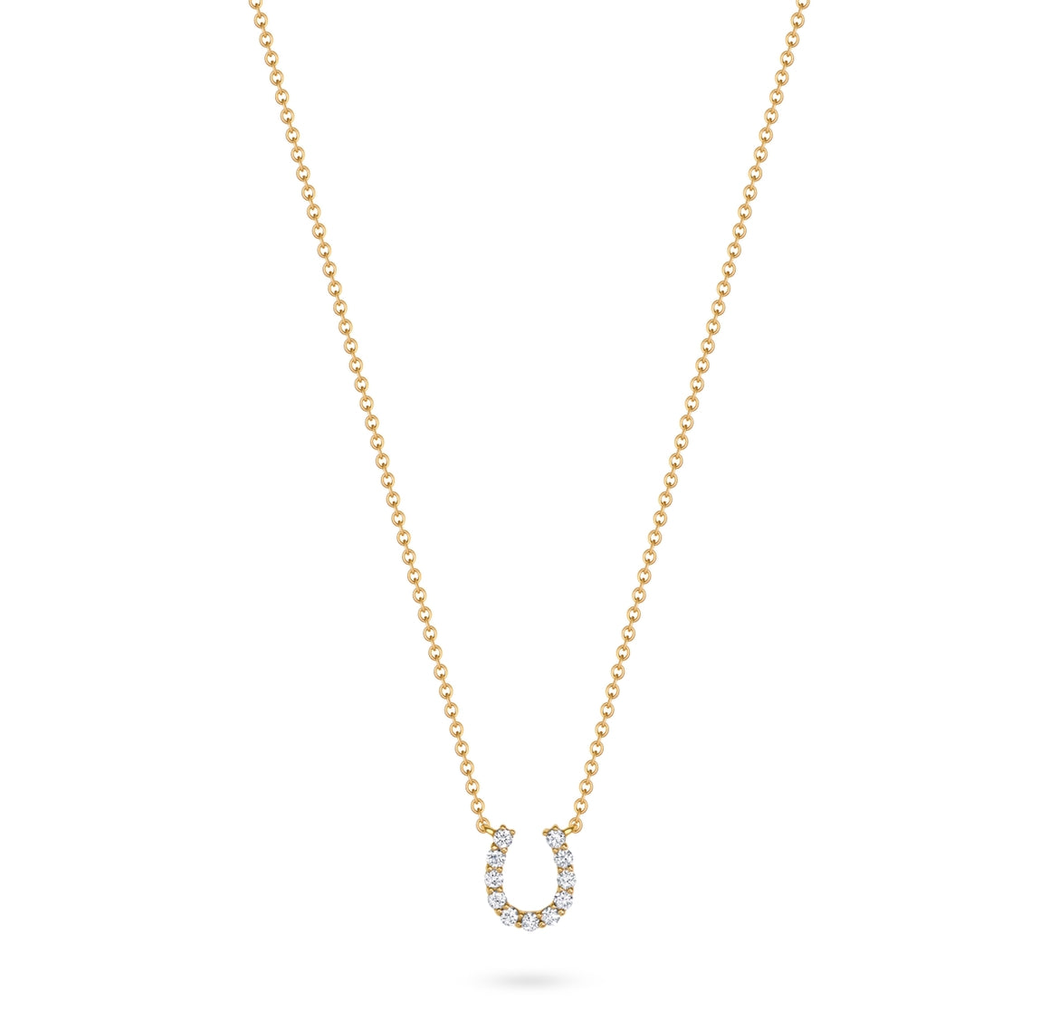 Mini Diamond Horseshoe Necklace