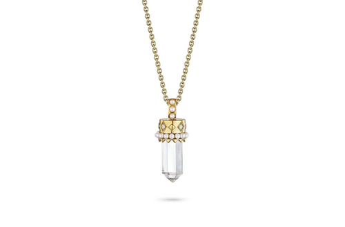 Cowgirl LUV Destiny Diamond and Pearl Pendant