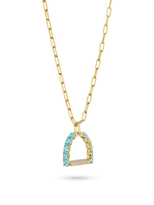 Stirr It Up™️ Pendant with Blue Topaz and Diamond