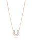 Pearl and Diamond Horseshoe Necklace