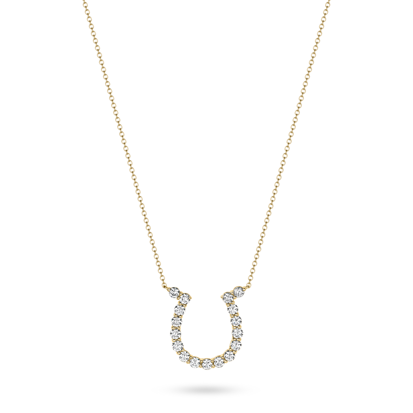 Large Diamond Lucky Horseshoe Necklace