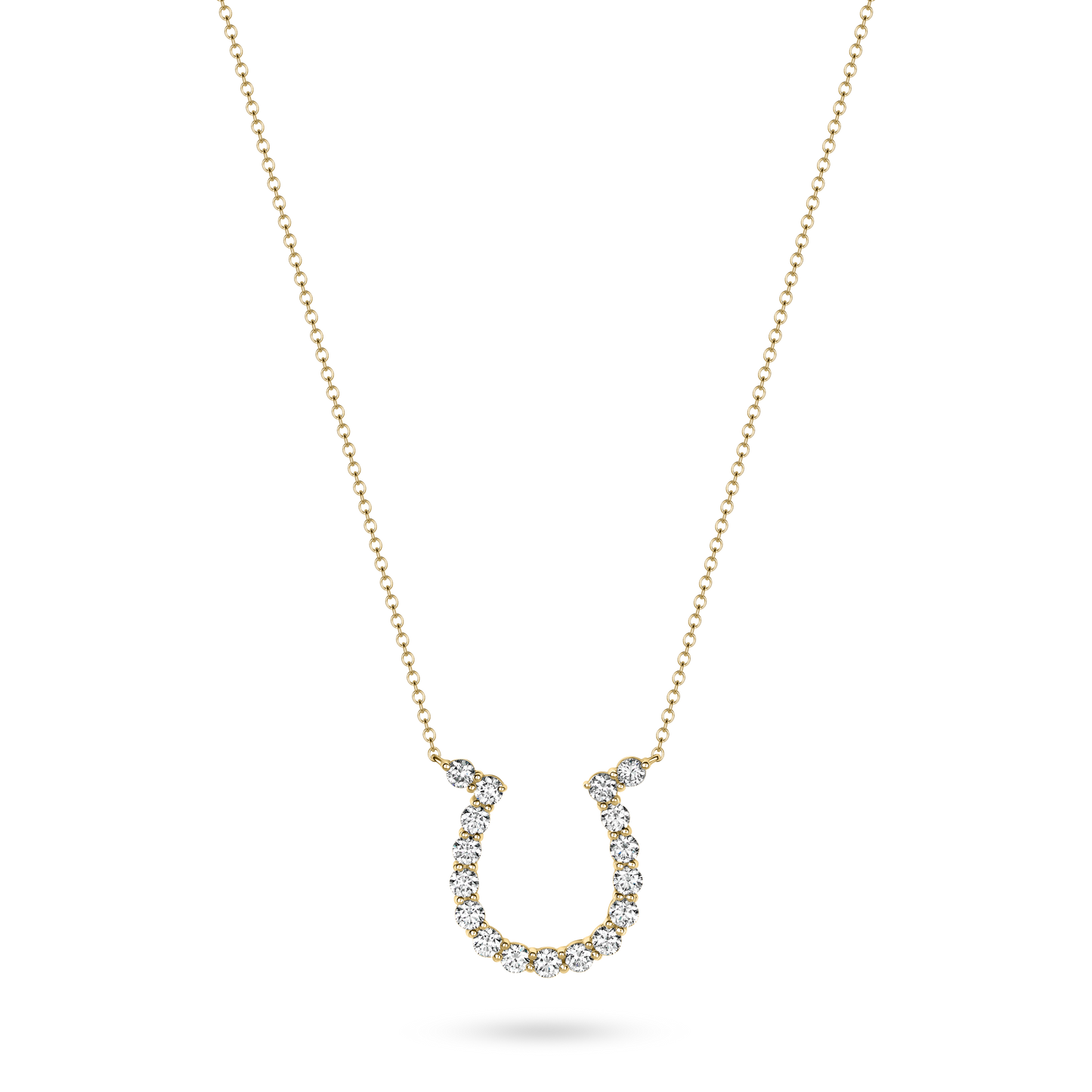 Karina Brez Large Diamond Lucky Horseshoe Necklace