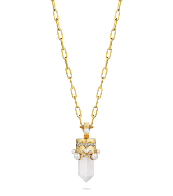 Cowgirl LUV Chance Diamond and Pearl Pendant
