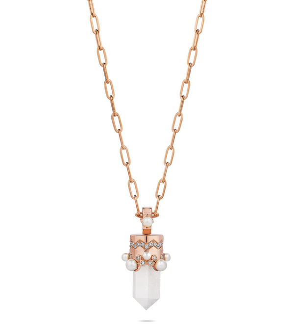 Cowgirl LUV Chance Diamond and Pearl Pendant