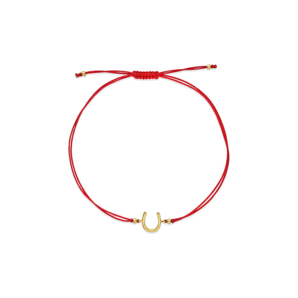 Lucky Horseshoe String Bracelet