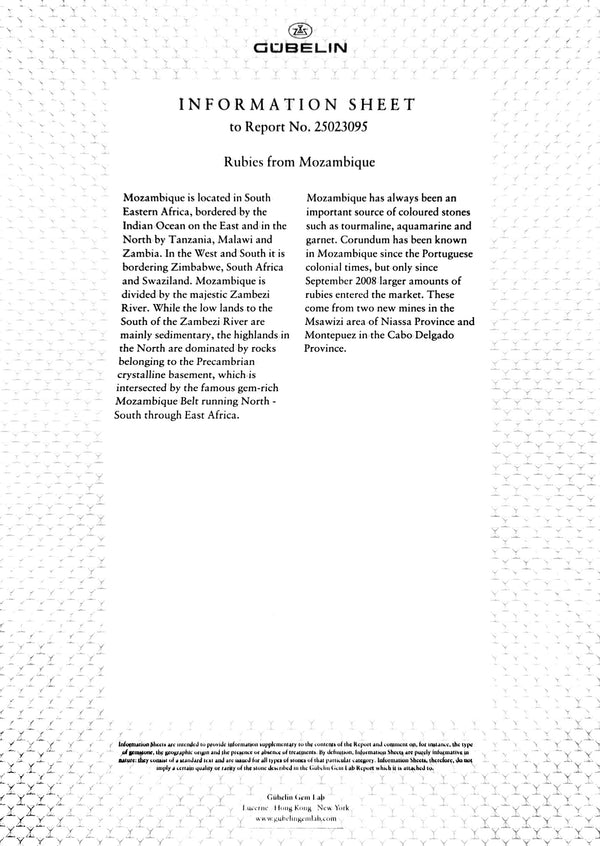 Rare Unheated Mozambique Ruby and Diamonds Earrings