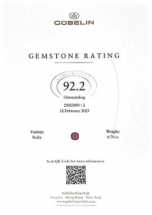 Rare Unheated Mozambique Ruby and Diamonds Earrings