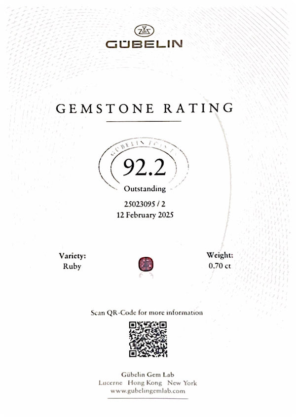 Rare Unheated Mozambique Ruby and Diamonds Earrings