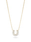 Pearl and Diamond Horseshoe Necklace