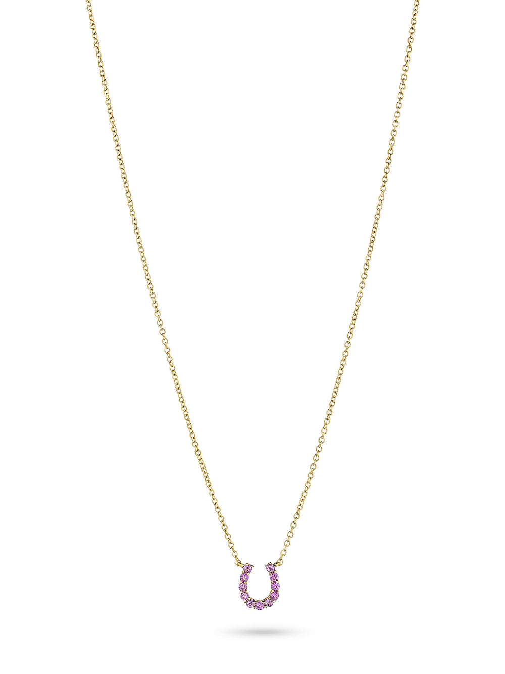 Mini Amethyst Horseshoe Necklace