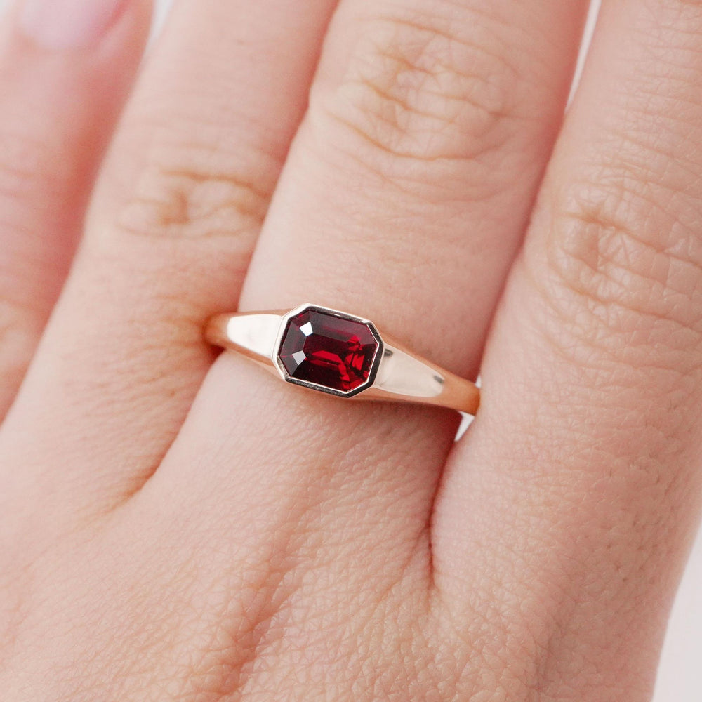 Rare Unheated Mozambique Ruby Ring