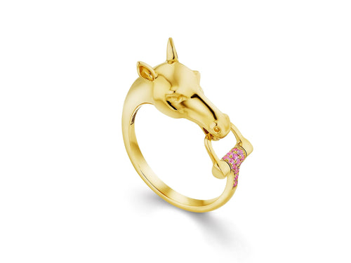 Charmed Horse™ Pink Sapphire Ring