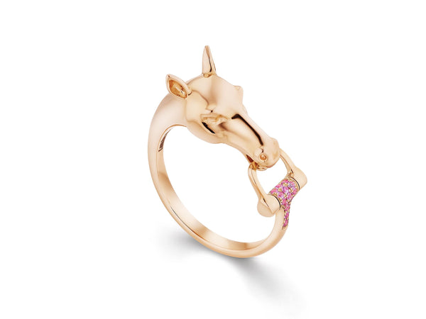Charmed Horse™ Pink Sapphire Ring
