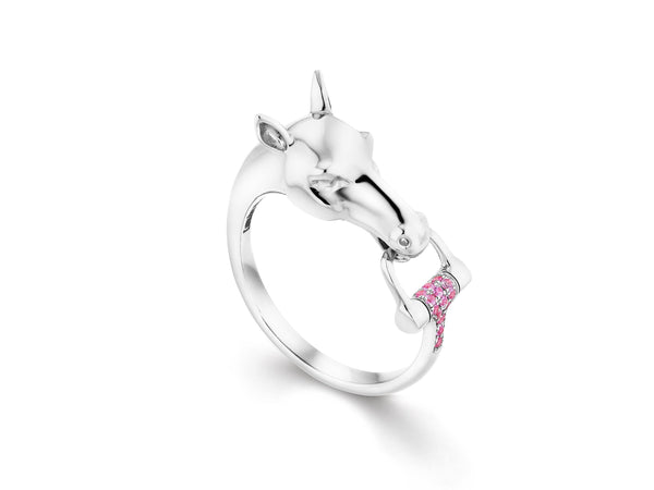 Charmed Horse™️ Pink Sapphire Ring