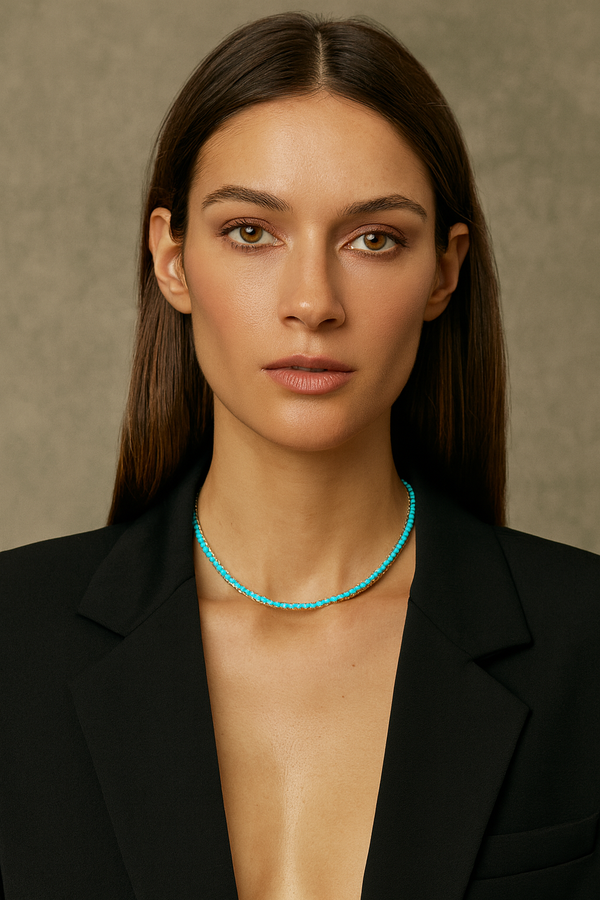 Tennis Necklace - Turquoise