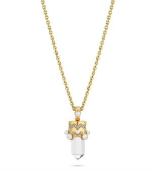 Cowgirl LUV Chance Diamond and Pearl Pendant