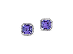 Tanzanite and Diamond Earrings