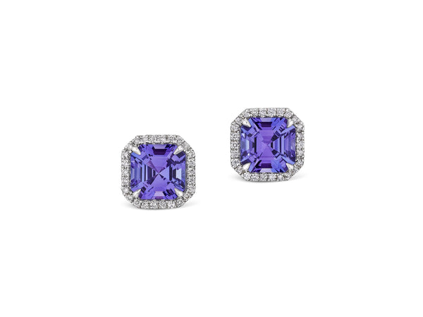 Tanzanite and Diamond Earrings