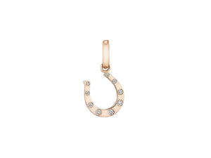 Diamond Horseshoe Charm