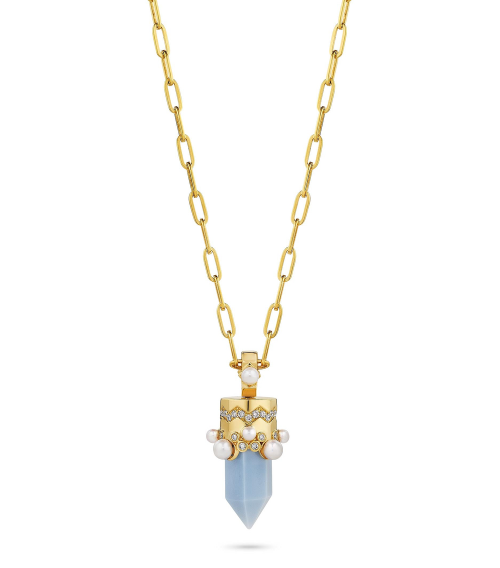 Cowgirl LUV Chance Diamond and Pearl Pendant