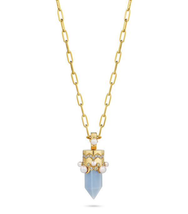 Cowgirl LUV Chance Diamond and Pearl Pendant