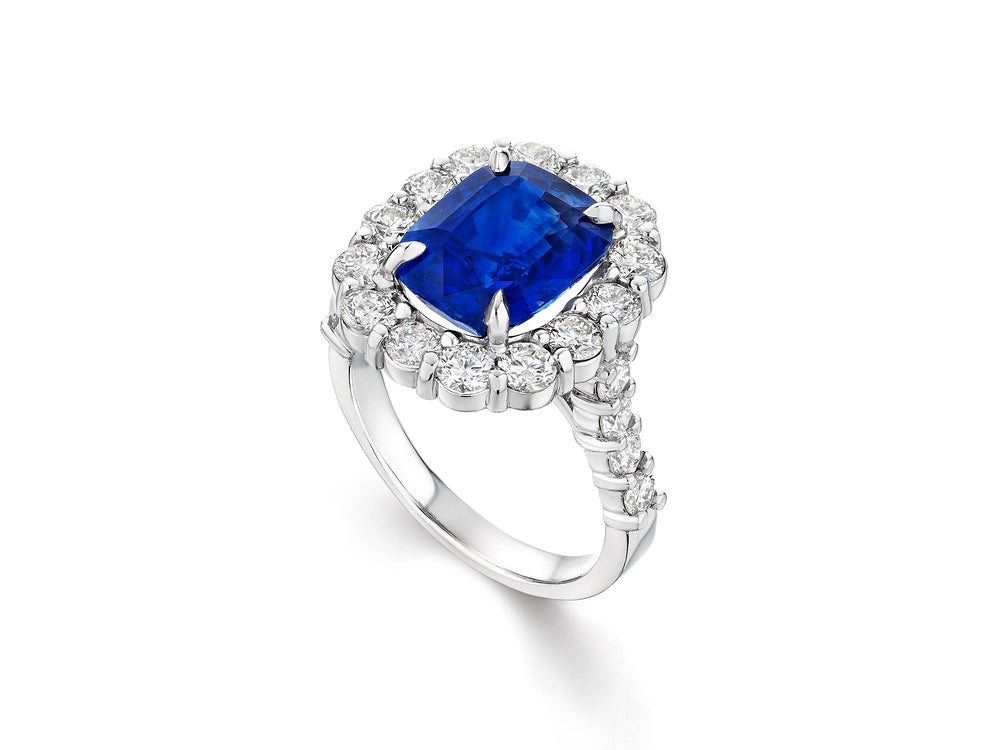Sapphire and Diamond Ring
