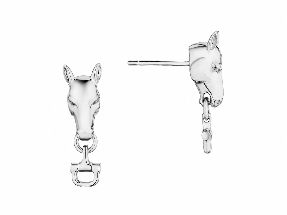 Charmed Horse Head Earrings with Bit