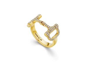 Large Bit of LUV™ Full Pave Diamond Ring
