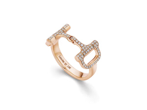 Large Bit of LUV™ Full Pave Diamond Ring