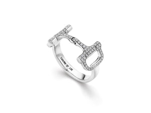 Large Bit of LUV™ Full Pave Diamond Ring