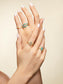 Denali Center Stackable Turquoise Ring