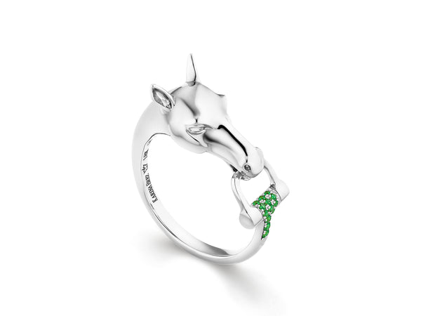 Charmed Horse™️ Emerald Ring