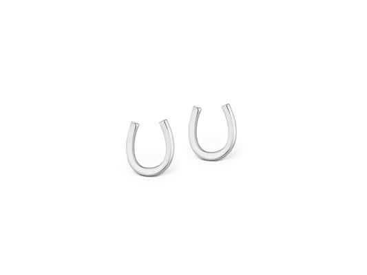 Plain Lucky Horseshoe Earrings