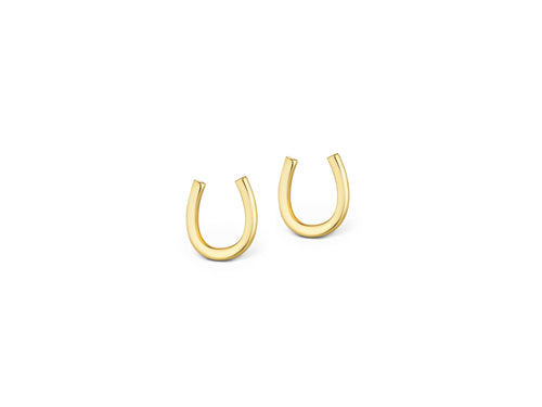 Plain Lucky Horseshoe Earrings-Press Sample