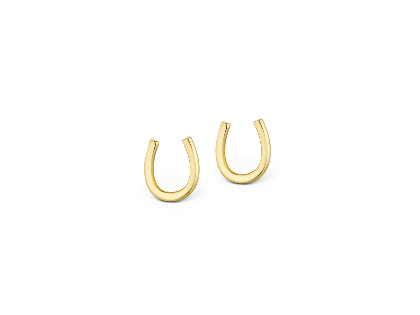 Plain Lucky Horseshoe Earrings