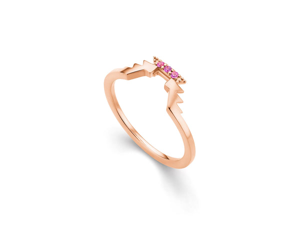 Sierra Stackable Pink Sapphire Ring