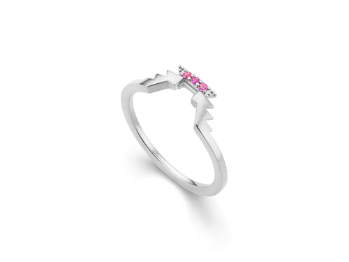 Sierra Stackable Pink Sapphire Ring