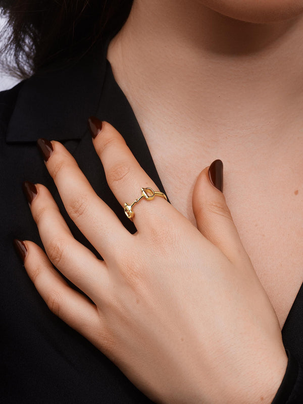 Bit of LUV™ Plain Yellow Gold Ring