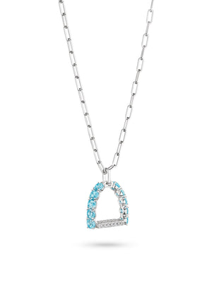 Stirr It Up™️ Pendant with Blue Topaz and Diamond